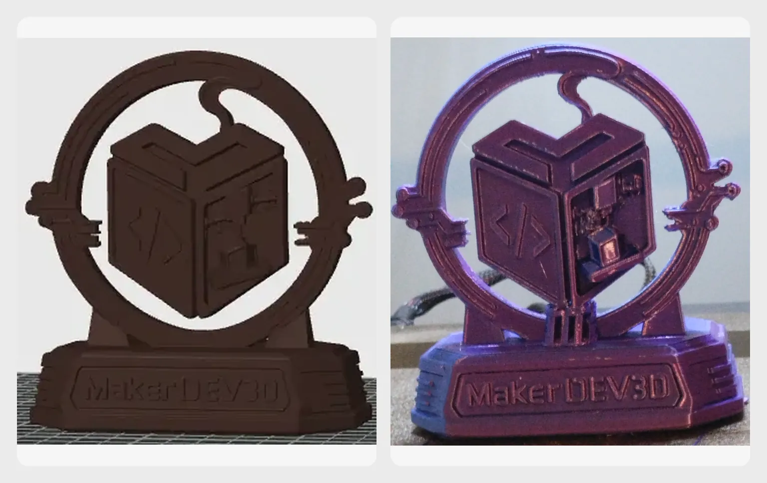 Objet personnalisé imprimé en 3D
